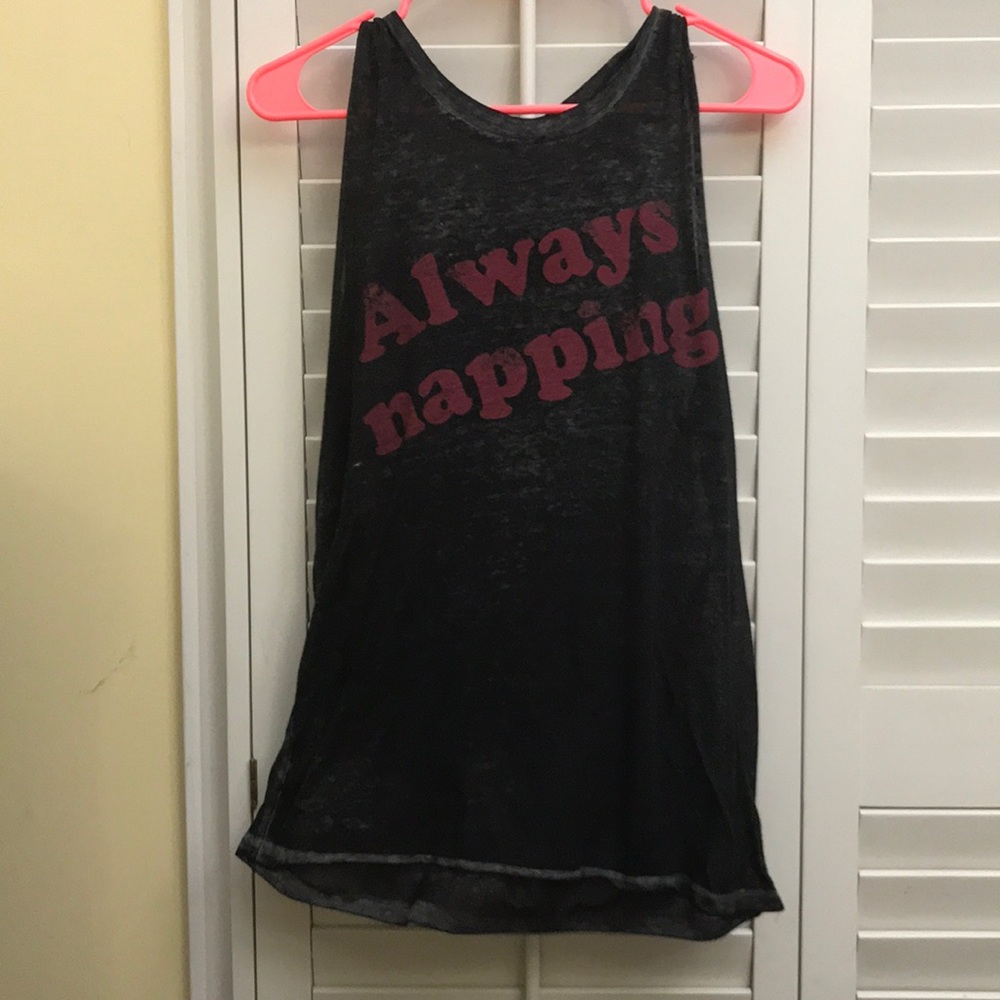 Casual see through wide strap tank top